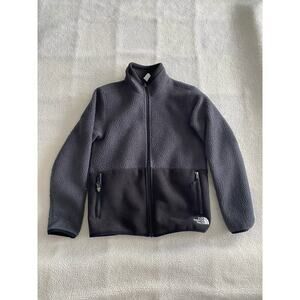 THE NORTH FACE Youth MEDIUM Reversible Full Zip Fuzzy Fleece Jacket EUC #